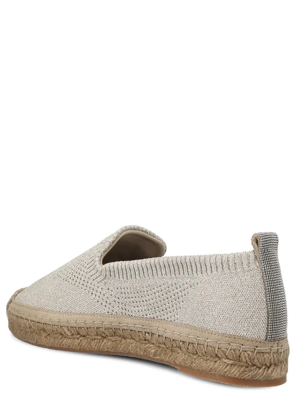 Brunello Cucinelli Monili-Trim Flat Espadrilles, NWT, In BoX +Dust Bag $1082MSRP